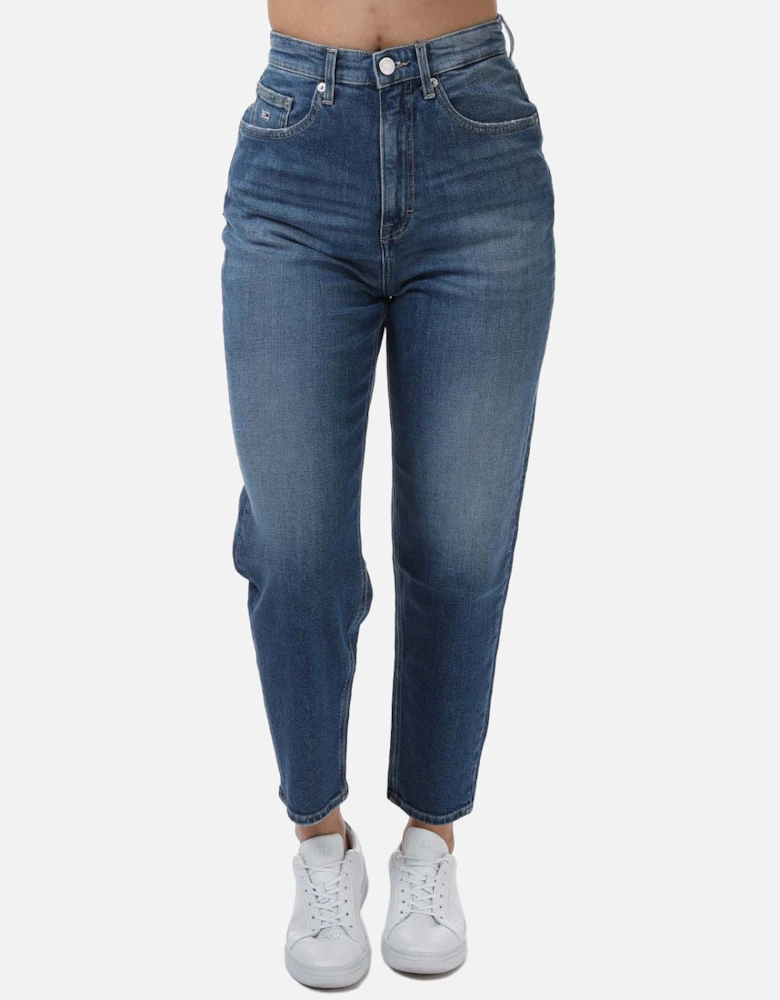 Womens Super High Rise Tapered Jeans