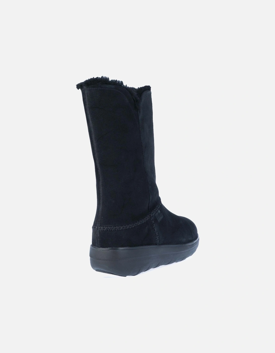 Womens Mukluk Shearling-Lined Suede Calf Boots