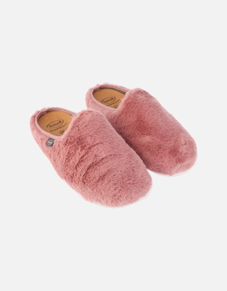 Womens Maddy Faux Fur Mule Slippers