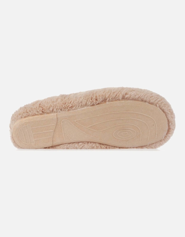 Womens Maddy Faux Fur Mule Slippers