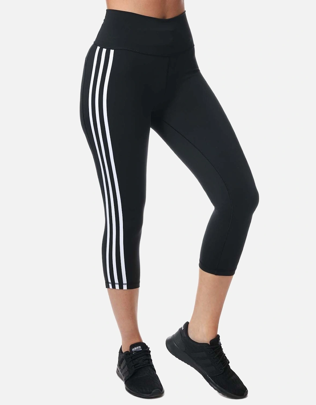 Womens Believe This 2.0 3-Stripes 3/4 Leggings, 7 of 6