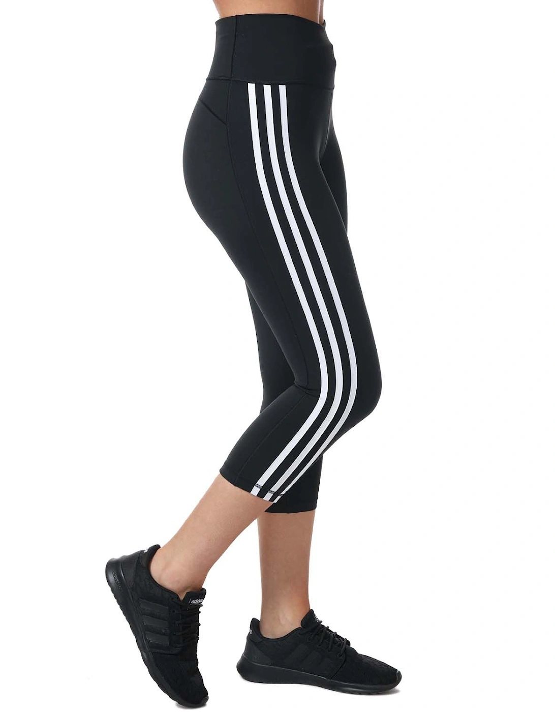 Womens Believe This 2.0 3-Stripes 3/4 Leggings