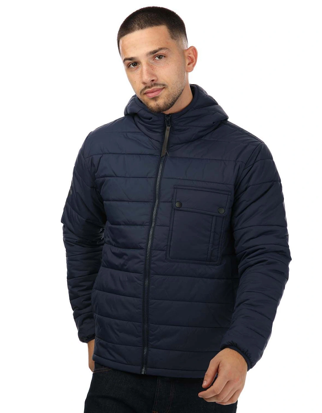 Mens Donlan Quilted Nylon Jacket, 7 of 6
