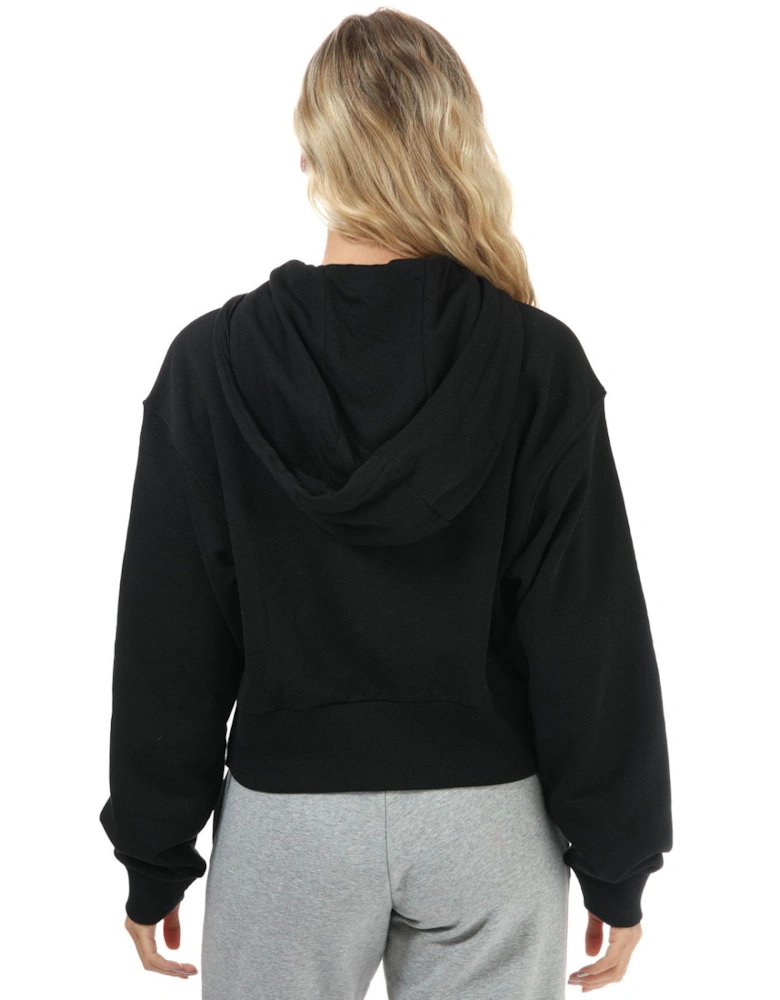 Womens Classics Small Logo Zip Hoody