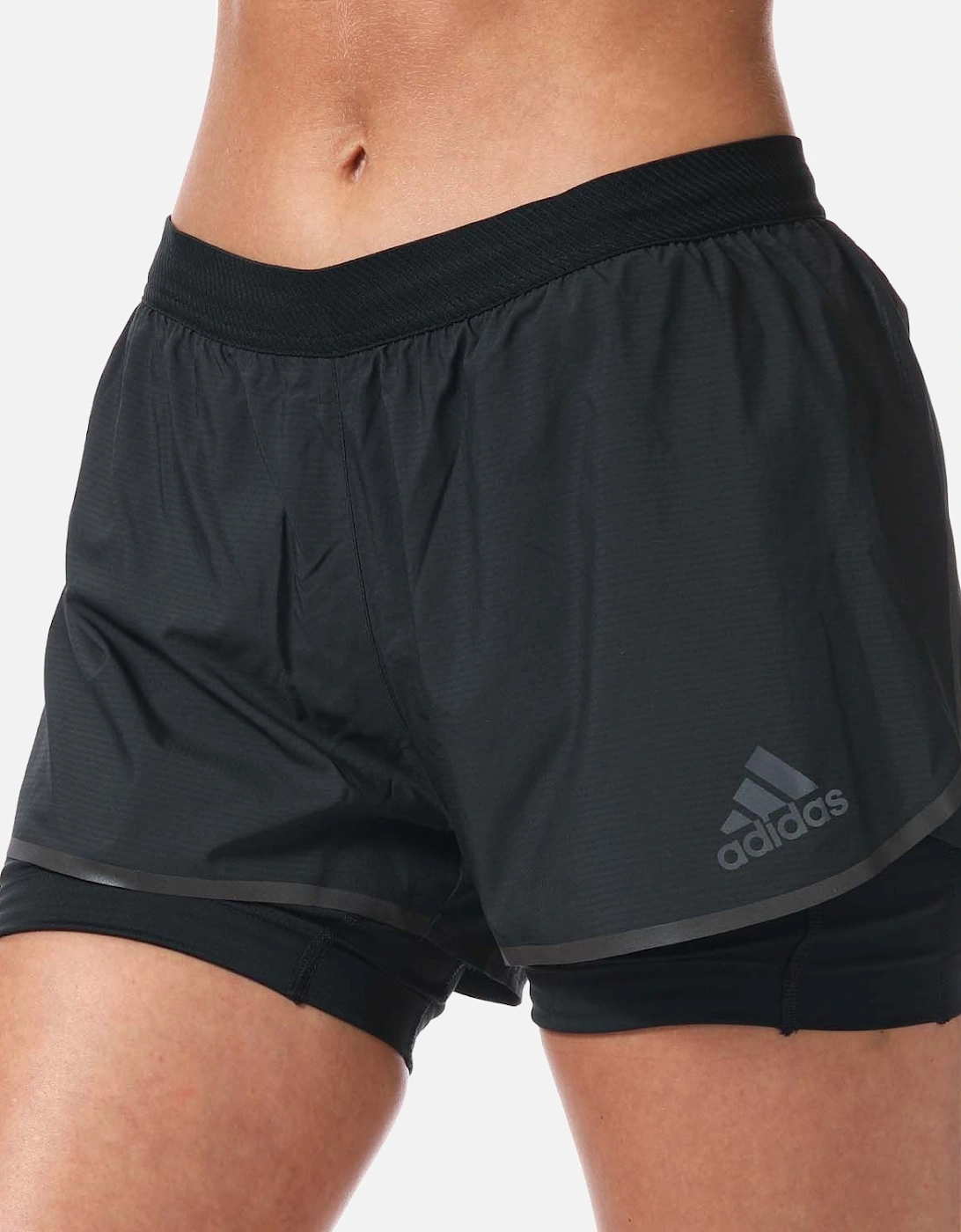 Womens Adizero Two-in-One Shorts, 7 of 6