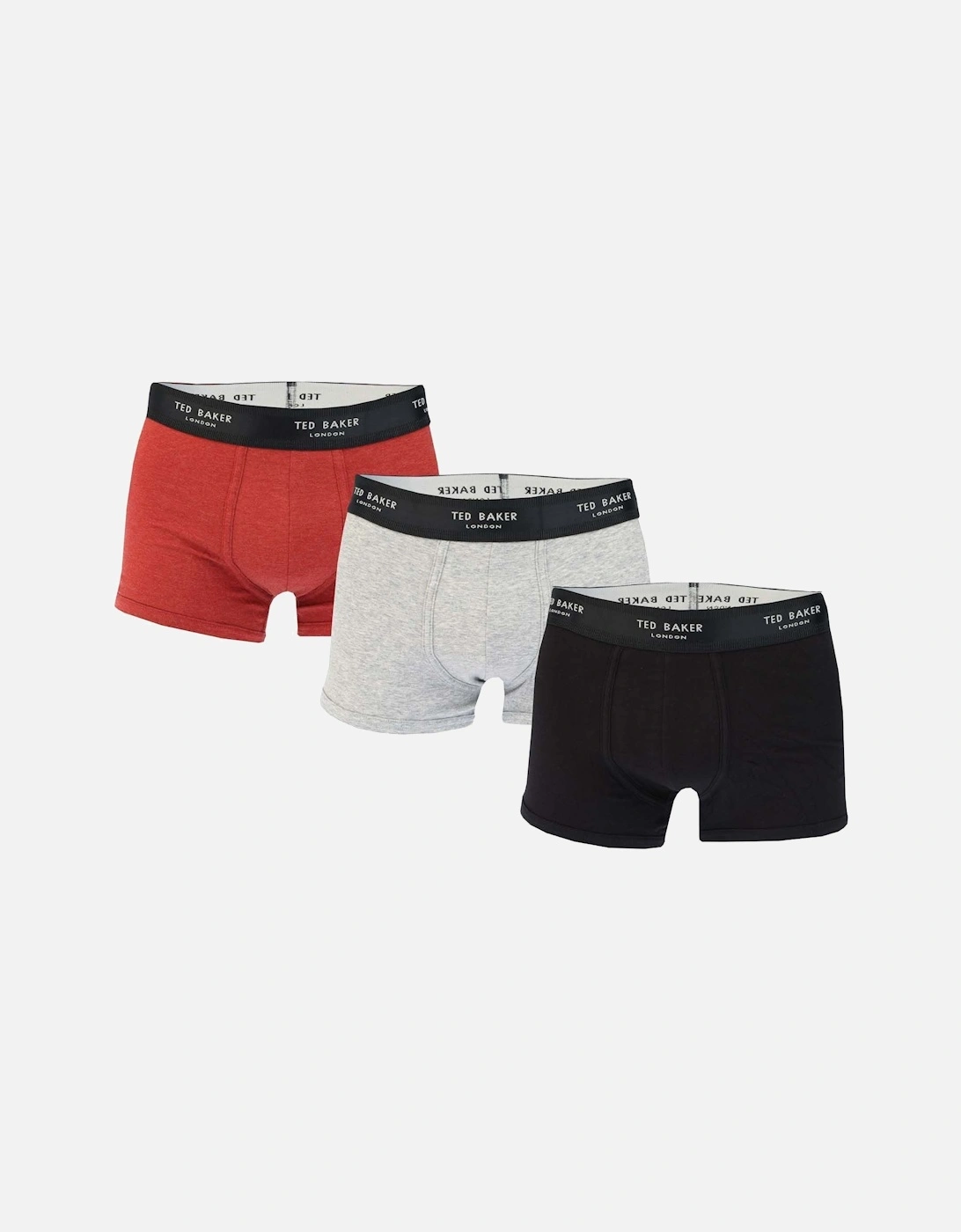 Mens 3-Pack Cotton Boxers - Mens Three Pack Cotton Fashion Trunk