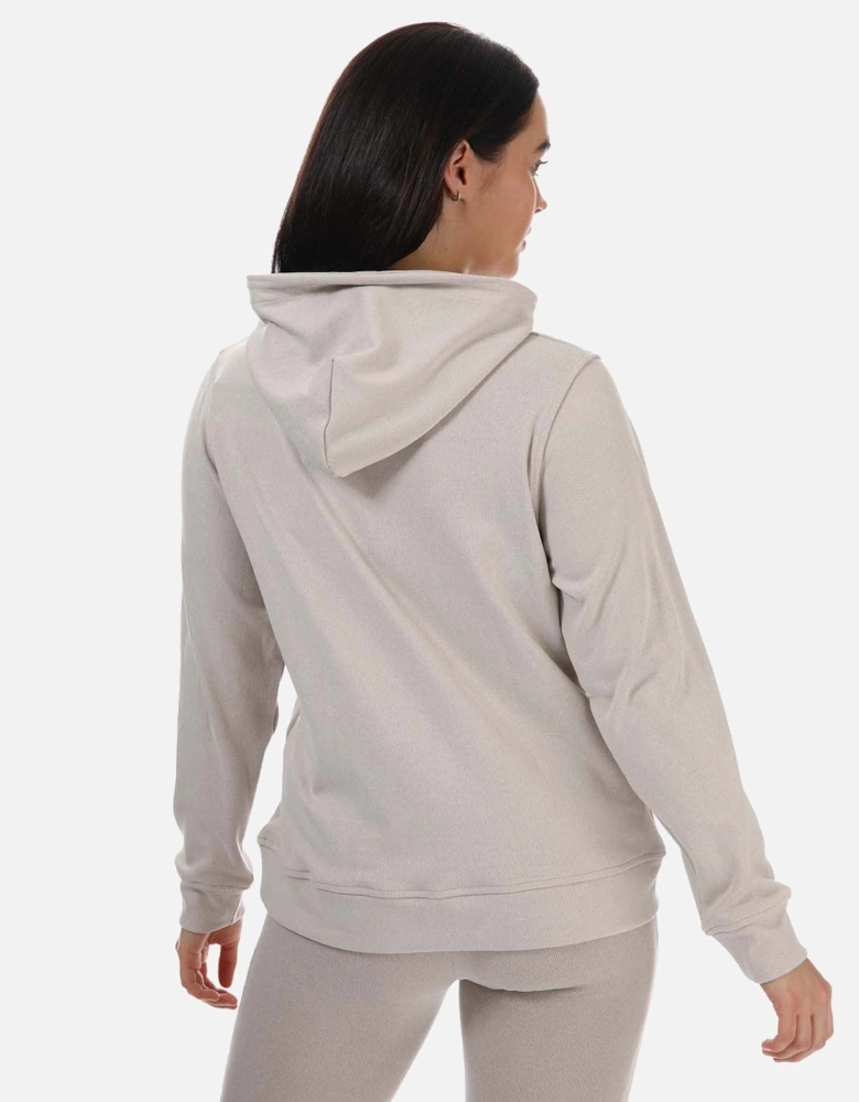 Womens Ribbed Varsity Hoody