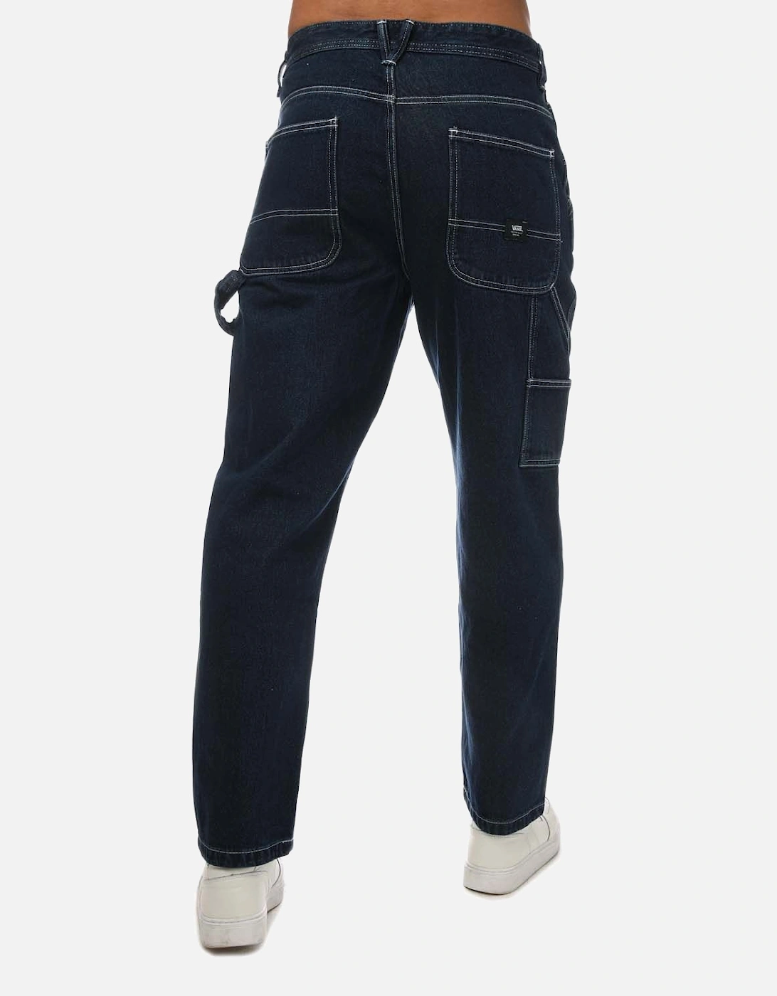 Mens Drill Chore Loose Tapered Jeans