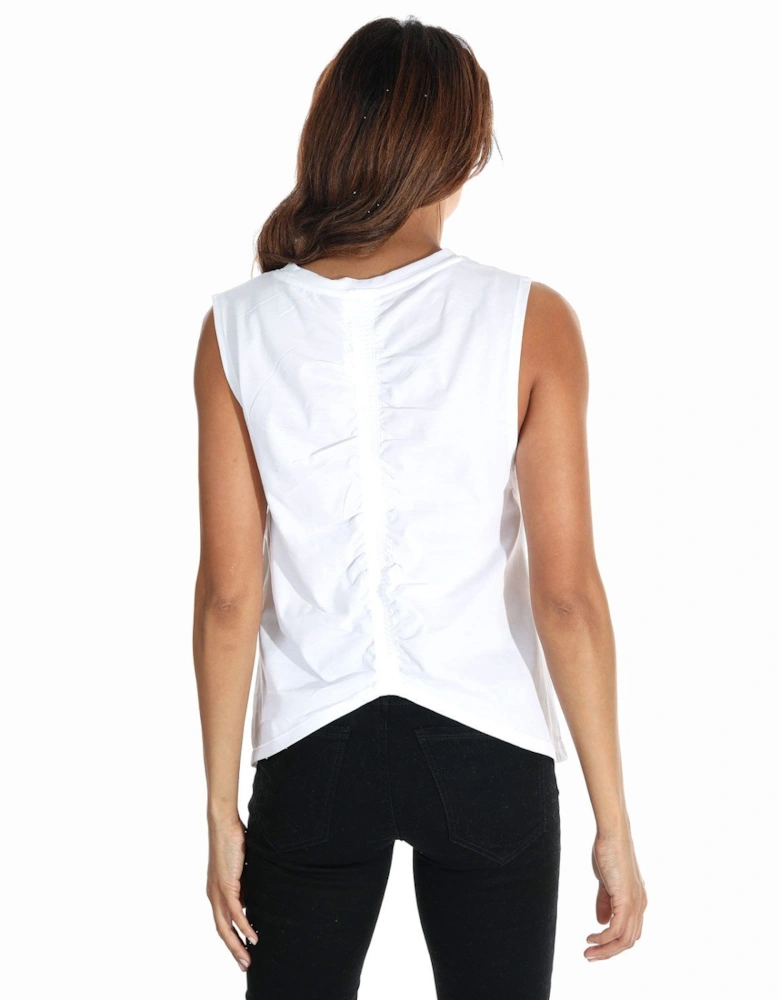 Womens Relentless Cinched Back Graphic Tank Top