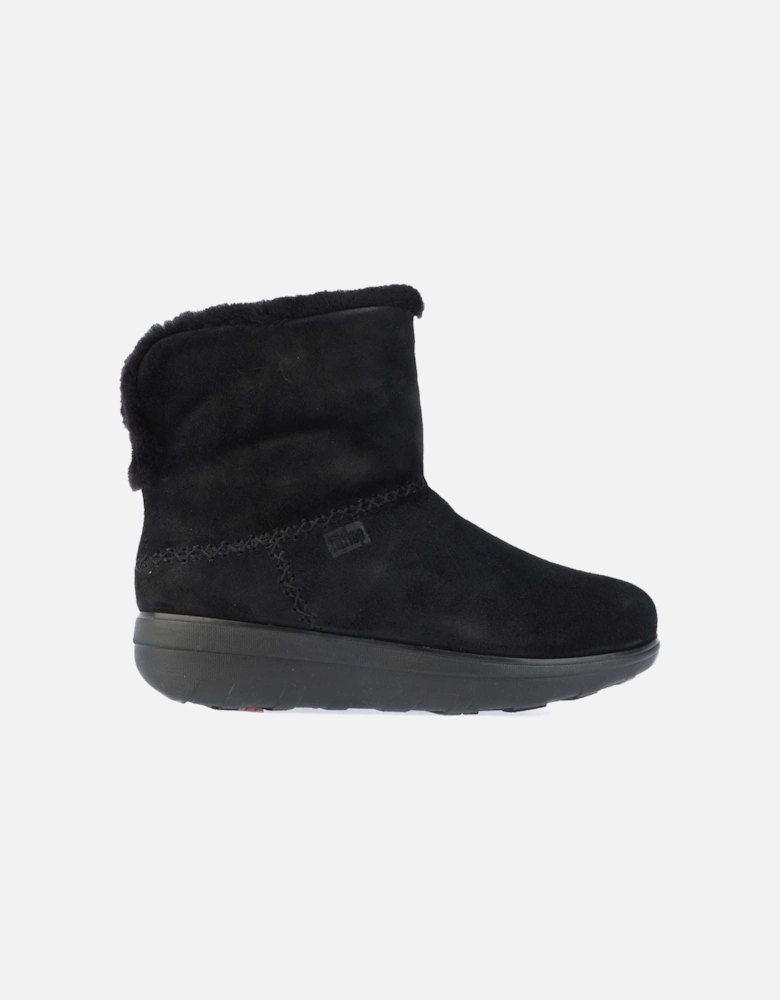 Womens Mukluk Shearling-Lined Suede Ankle Boots
