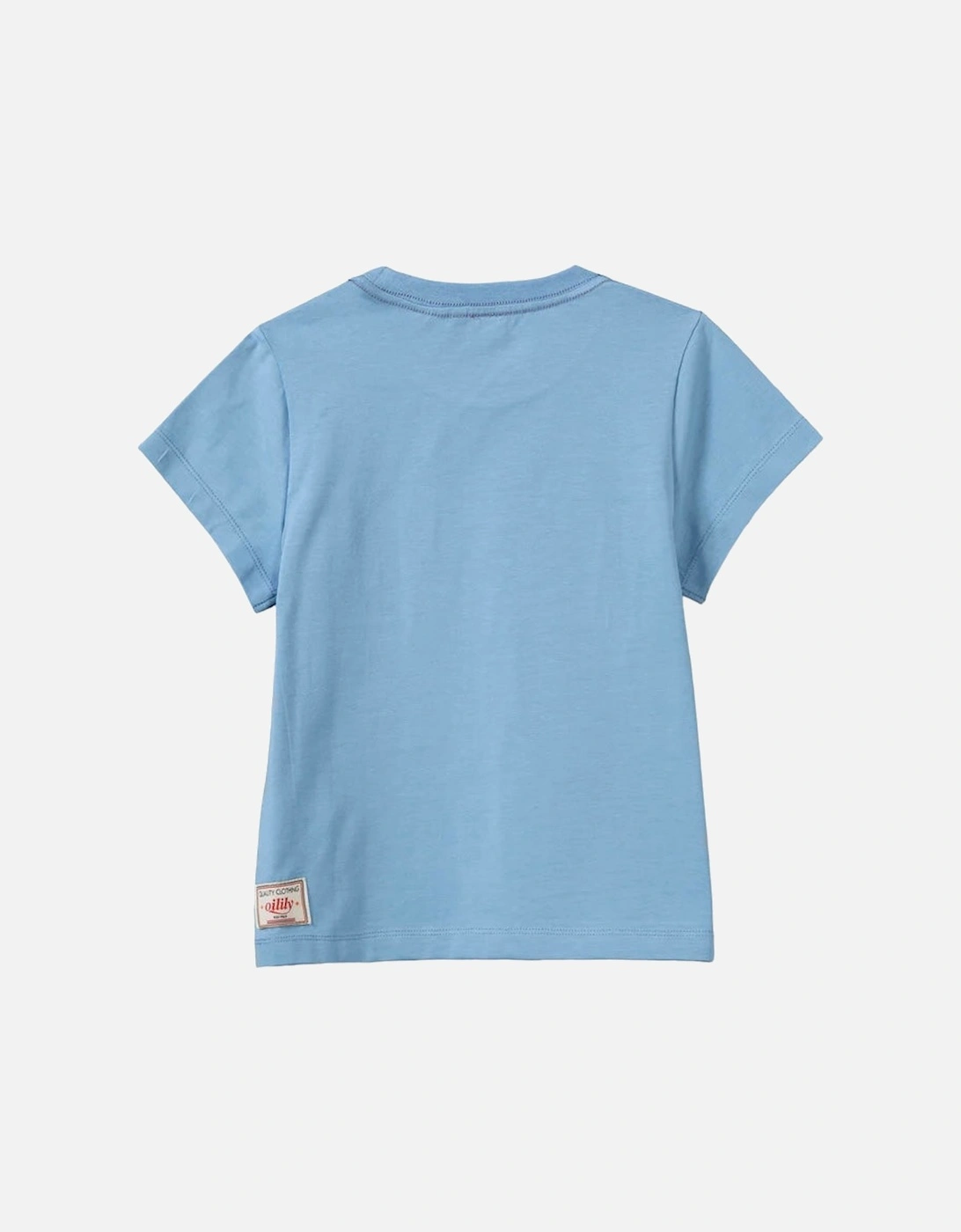 Boys Pale Blue Palm Logo Top