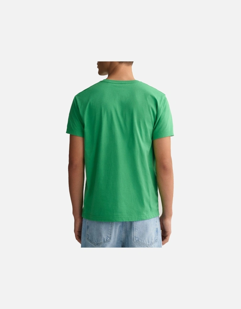 Regular Fit Short Sleeve T Shirt Mid Green