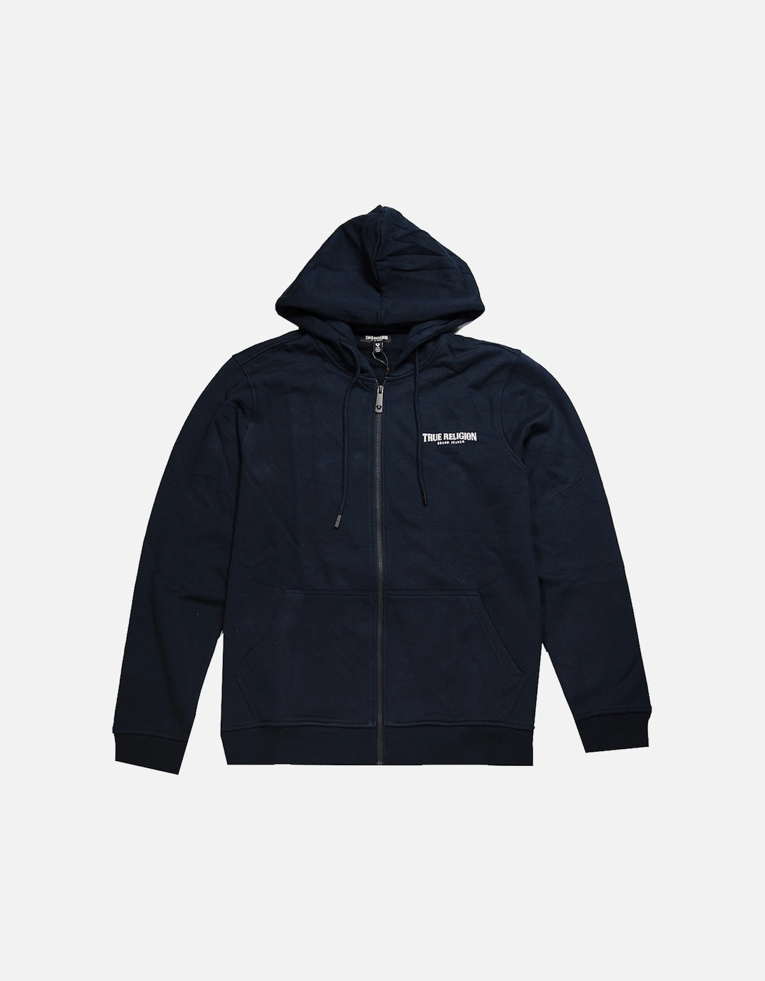 chest logo hoodie navy, 2 of 1