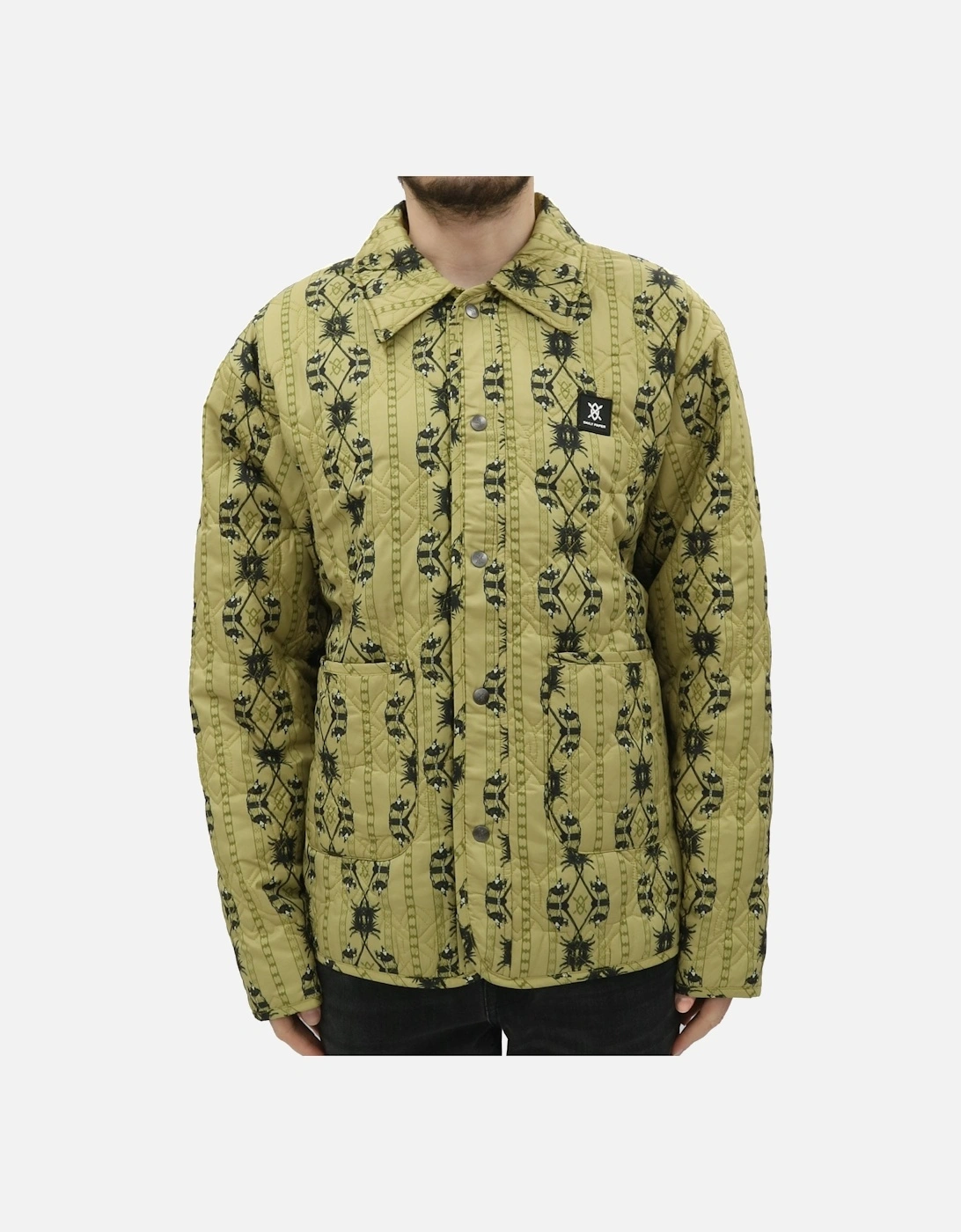 Partabi All Over Logo Print Green Jacket, 6 of 5