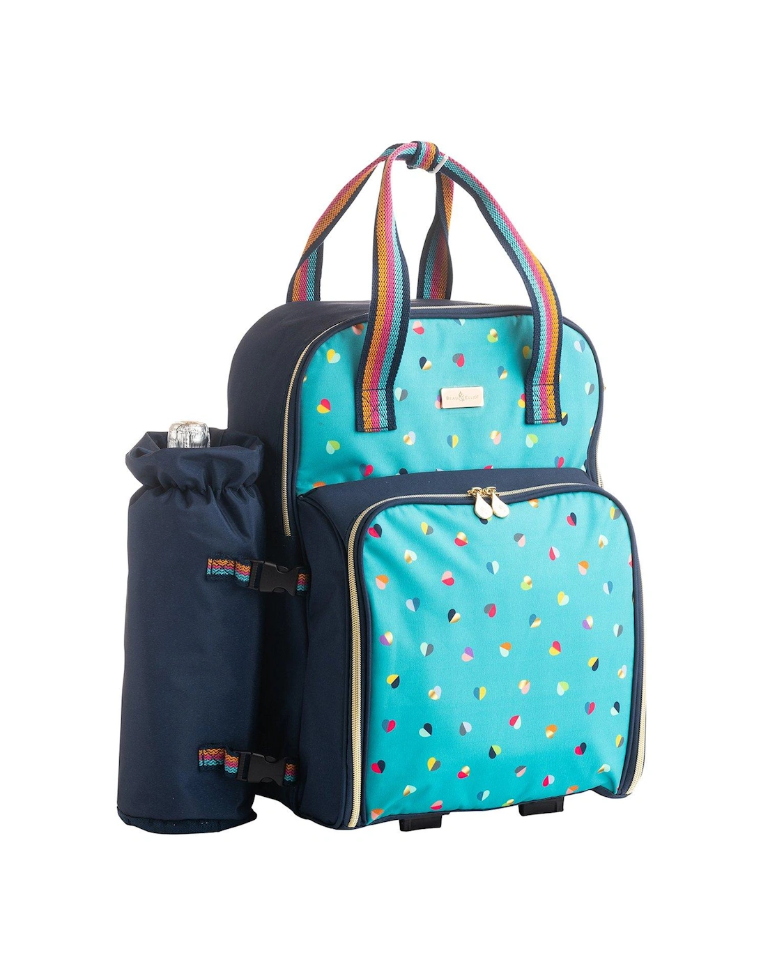 Confetti Mini - Insulated 2 Person Filled Picnic Backpack Set with Bottle Holder (16L), 2 of 1