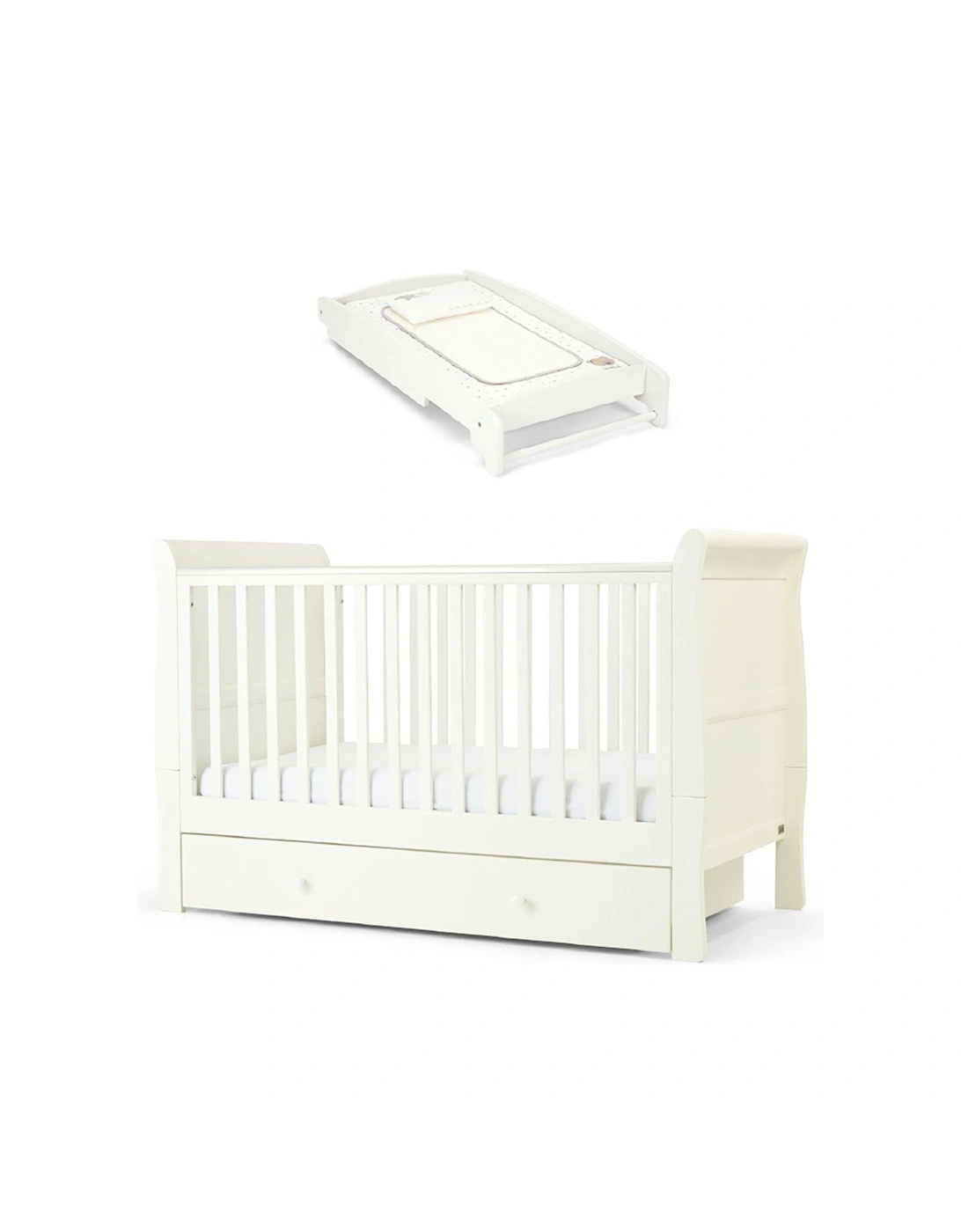 Mia Cot Bed & UBS - White, 2 of 1