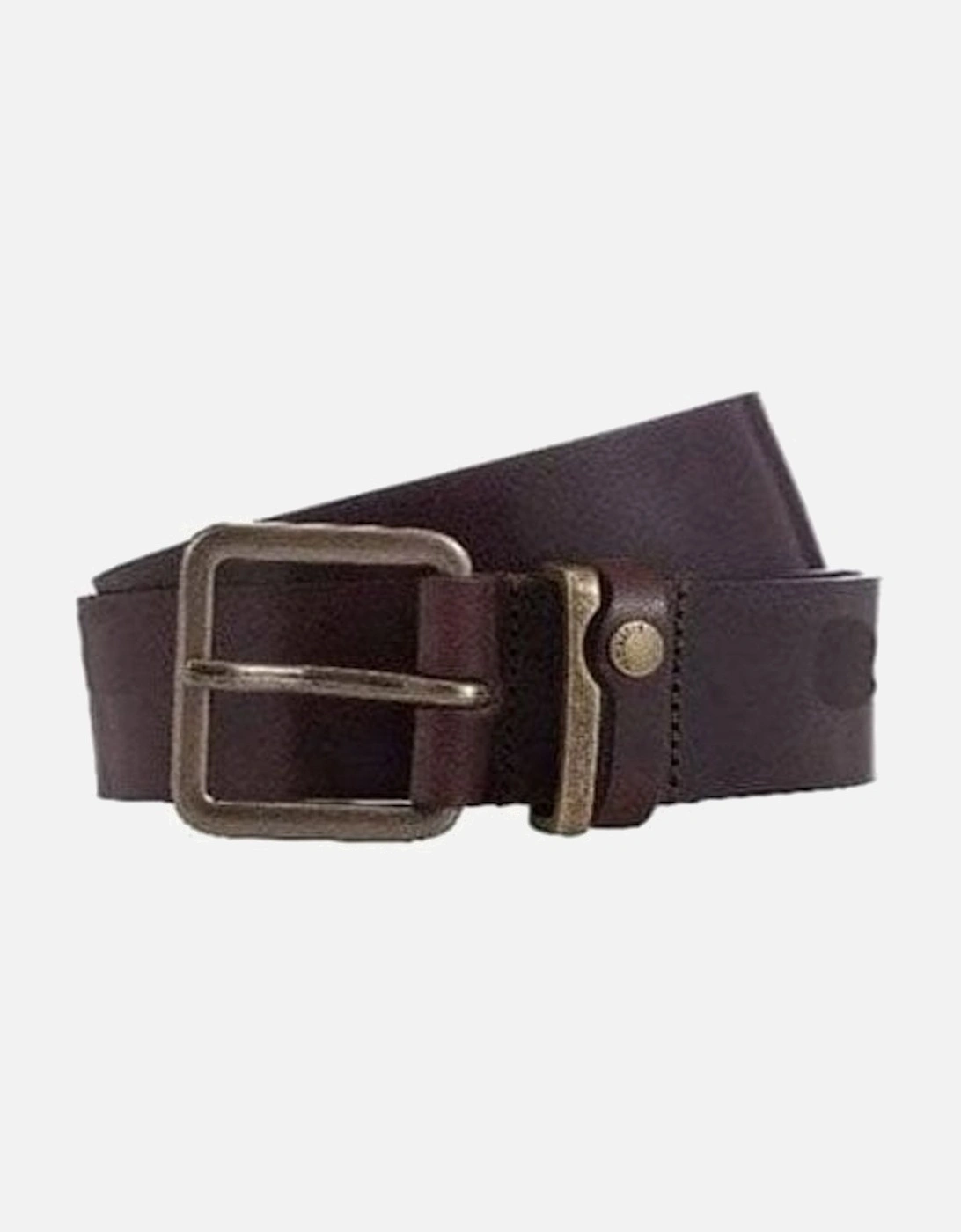 Mens Chocolate Katchup Leather Belt, 3 of 2