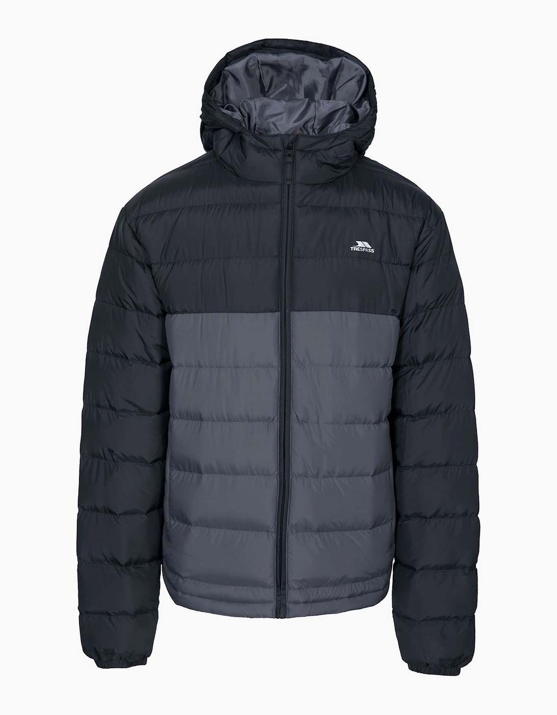Trespass Mens Oskar Padded Jacket - Black/Grey - Size: Regular/34 - Love the Sales