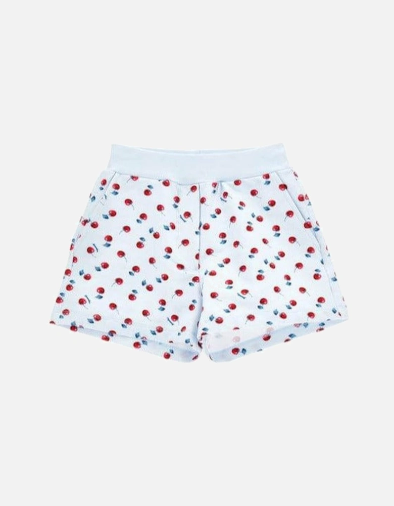 Girls Blue Cherry Shorts