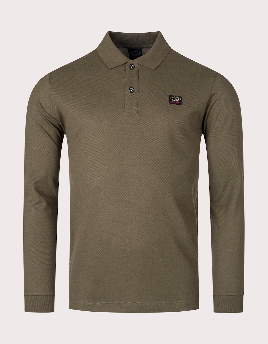 Slim Fit Long Sleeve Polo Shirt, 4 of 3