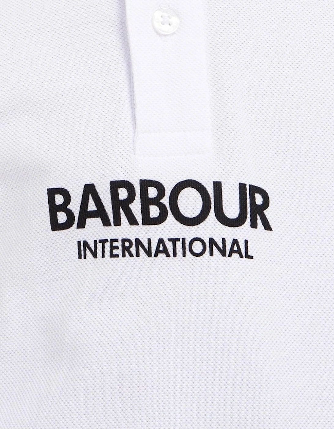 International Boy's White Formular Polo Shirt.