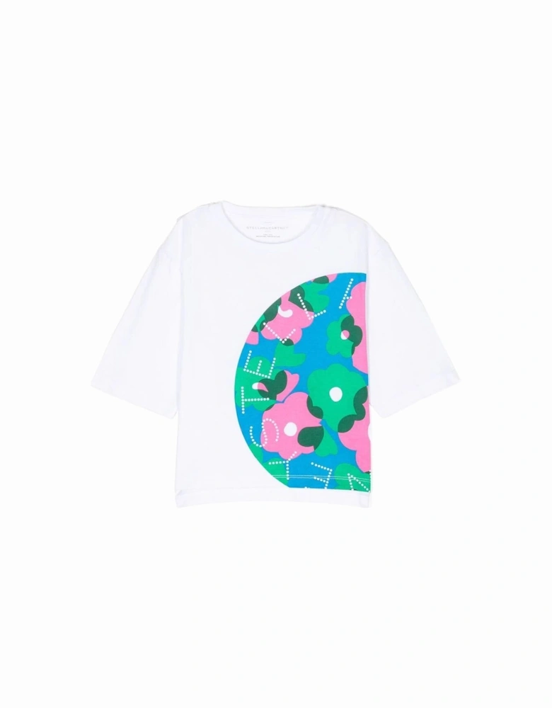 Girls Logo T Shirt white