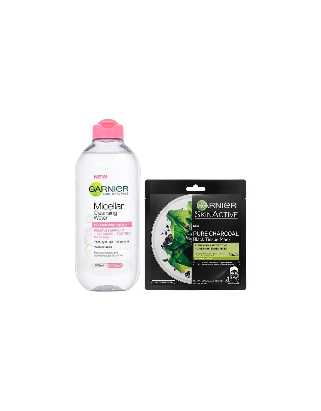 Micellar Water Sensitive Skin and Hydrating Face Sheet Mask for Enlarged Pores Kit Exclusive (Worth £8.98), 2 of 1