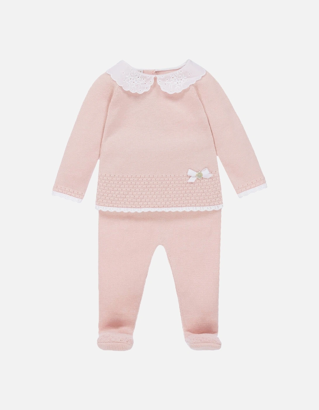 Paz Rodriguez Baby girl 2 Piece Knitted Babygrow Pink, 4 of 3