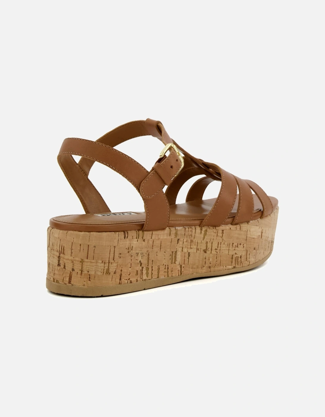 Ladies Lenson - Strappy Cork-Flatform Sandals