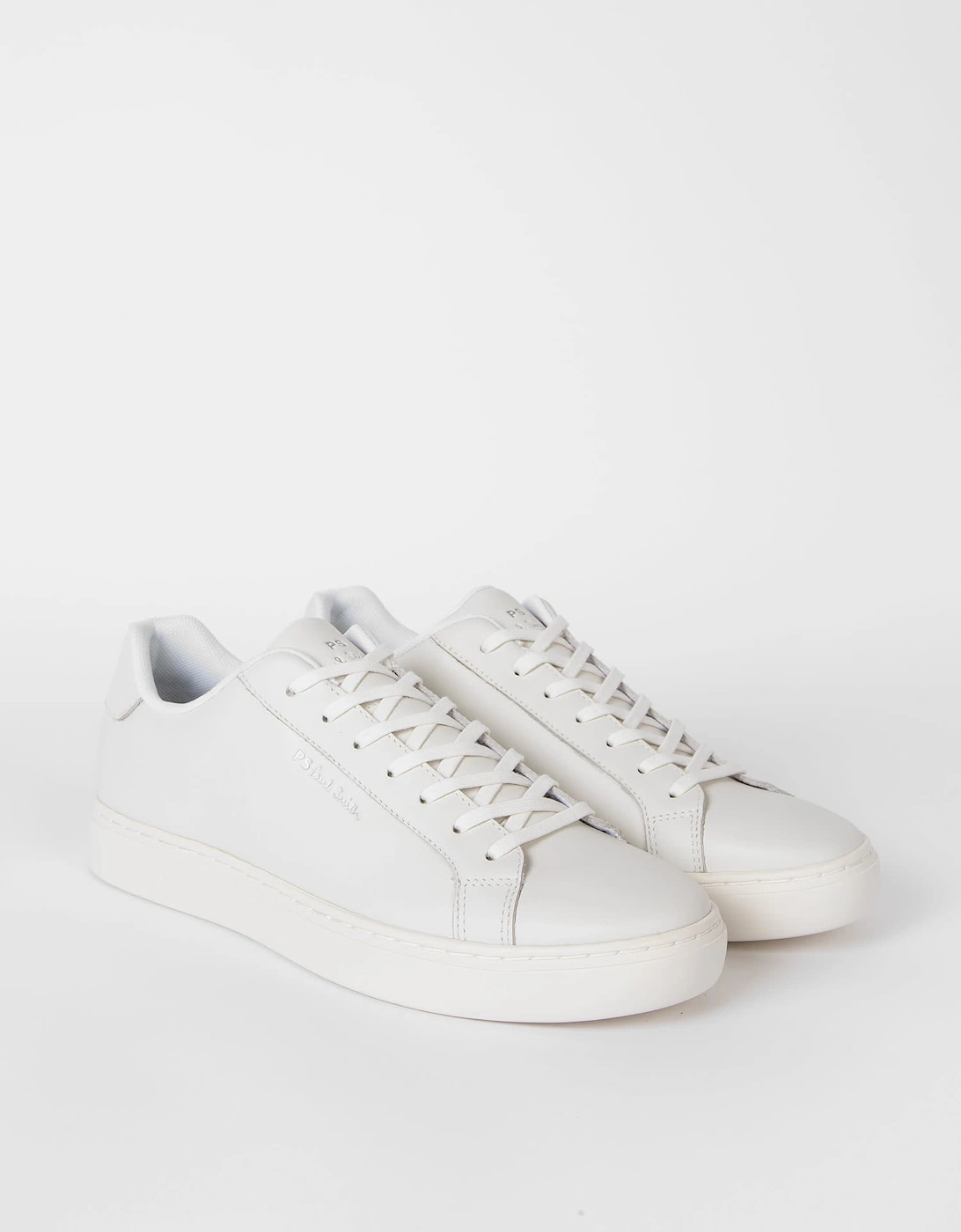 PS Rex White Tape Trainers 01 WHITE