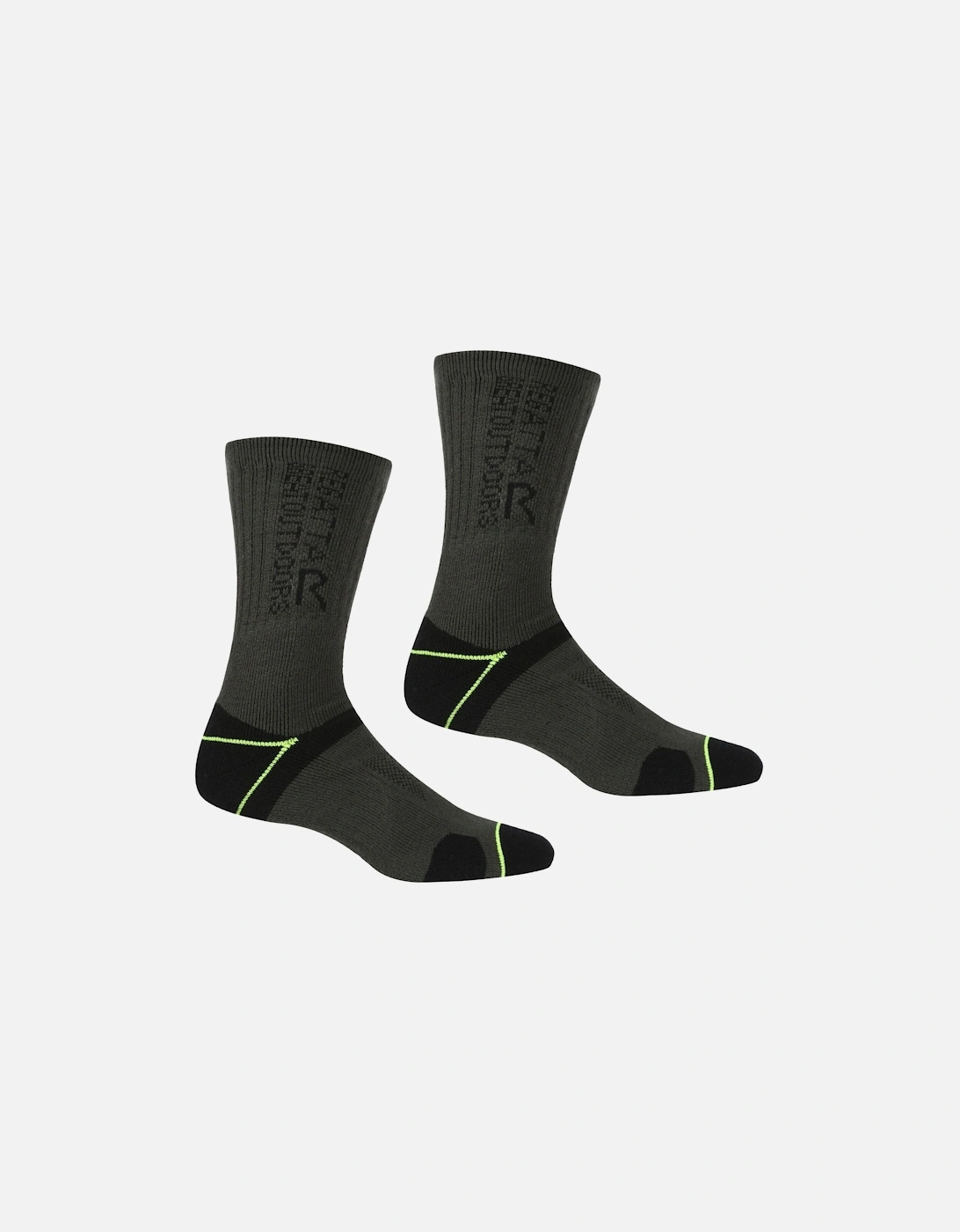 Regatta Men's Black/Black Blister Protection Ii Socks (Pack Of 2) - Size: 9/9.5/10/10.5/11/11.5/12