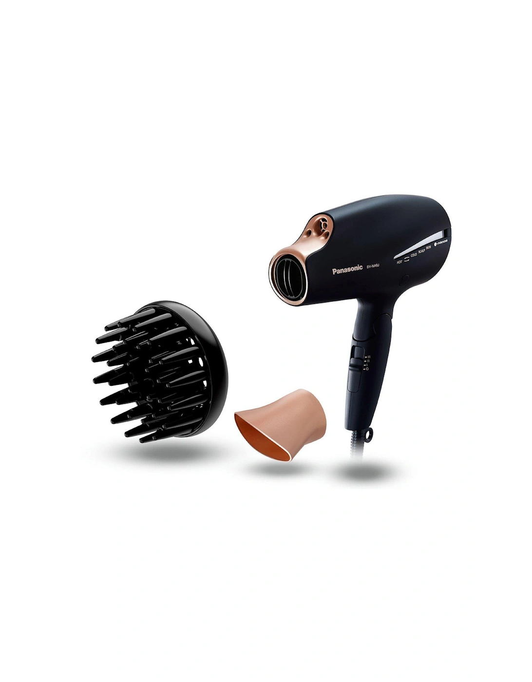 EH-NA9J Advanced Folding Hair Dryer with Diffuser, Nanoe & Double Mineral Technology - Reduces Damage and Split Ends, 2 of 1