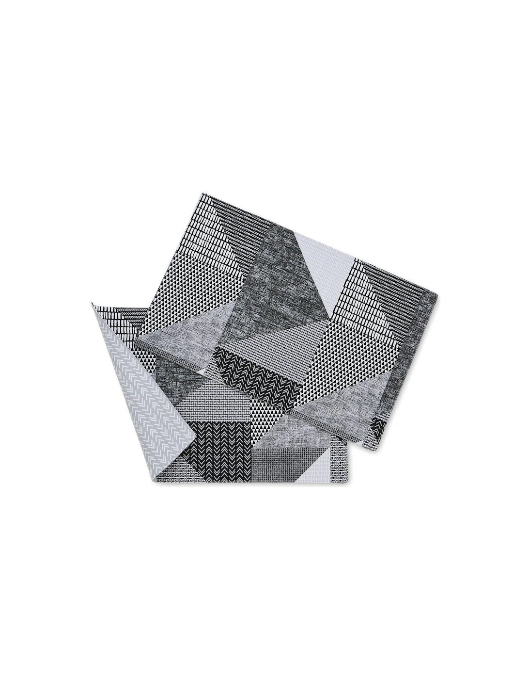 Larrson Geo Set of 2 Grey Placemats, 2 of 1