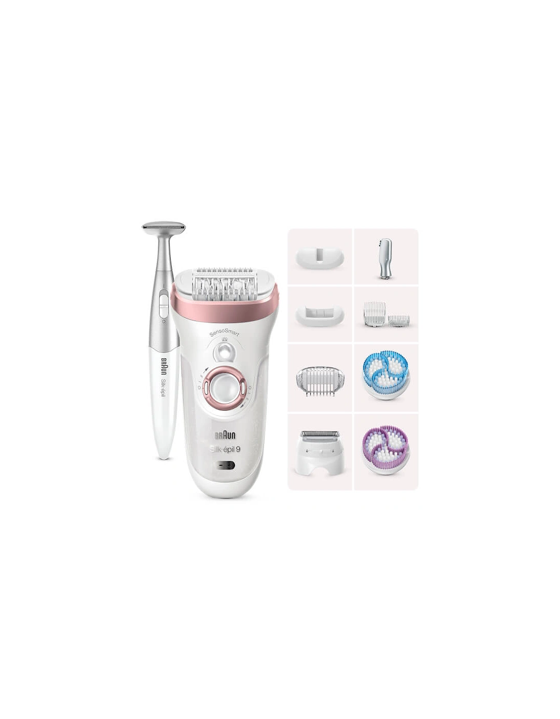 Silk-épil 9 9/980 Epilator, White/Rose Gold, 2 of 1