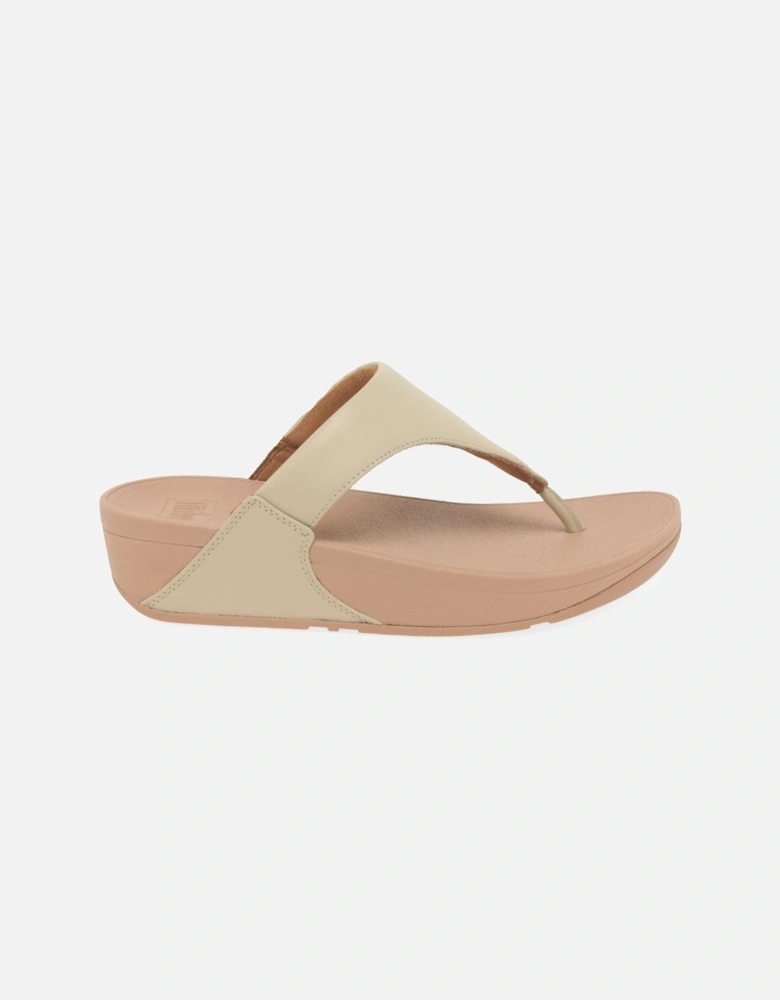 Lulu Leather Womens Toe Post Sandals