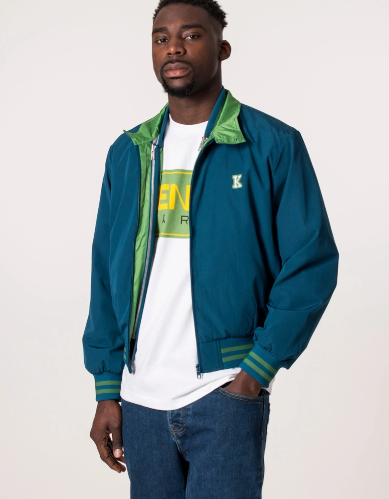 2 in 1 Pixel Logo Harrington Bomber Jacket