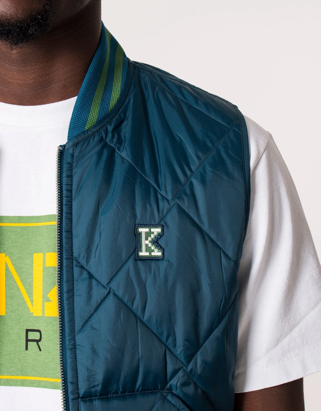 2 in 1 Pixel Logo Harrington Bomber Jacket