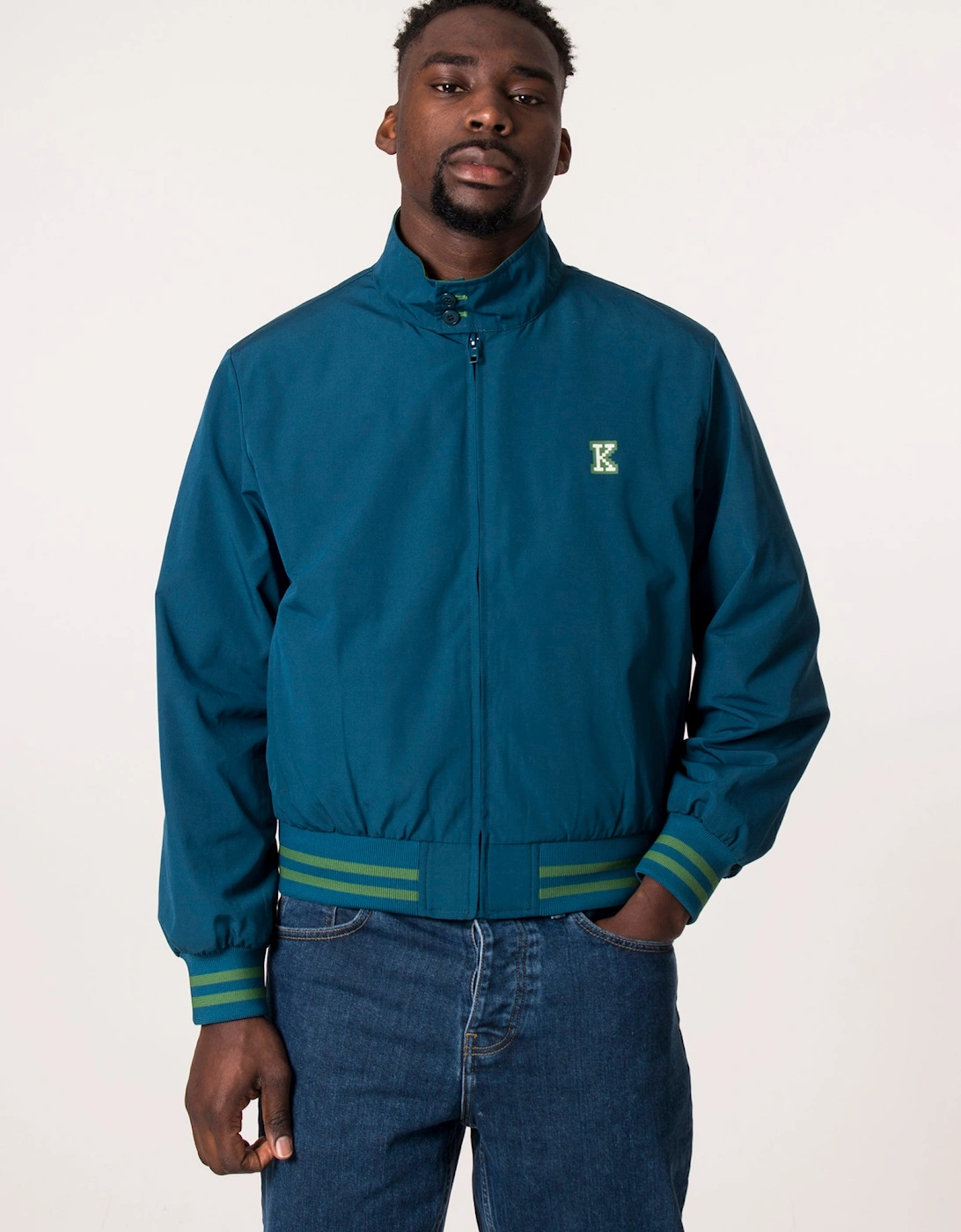 2 in 1 Pixel Logo Harrington Bomber Jacket