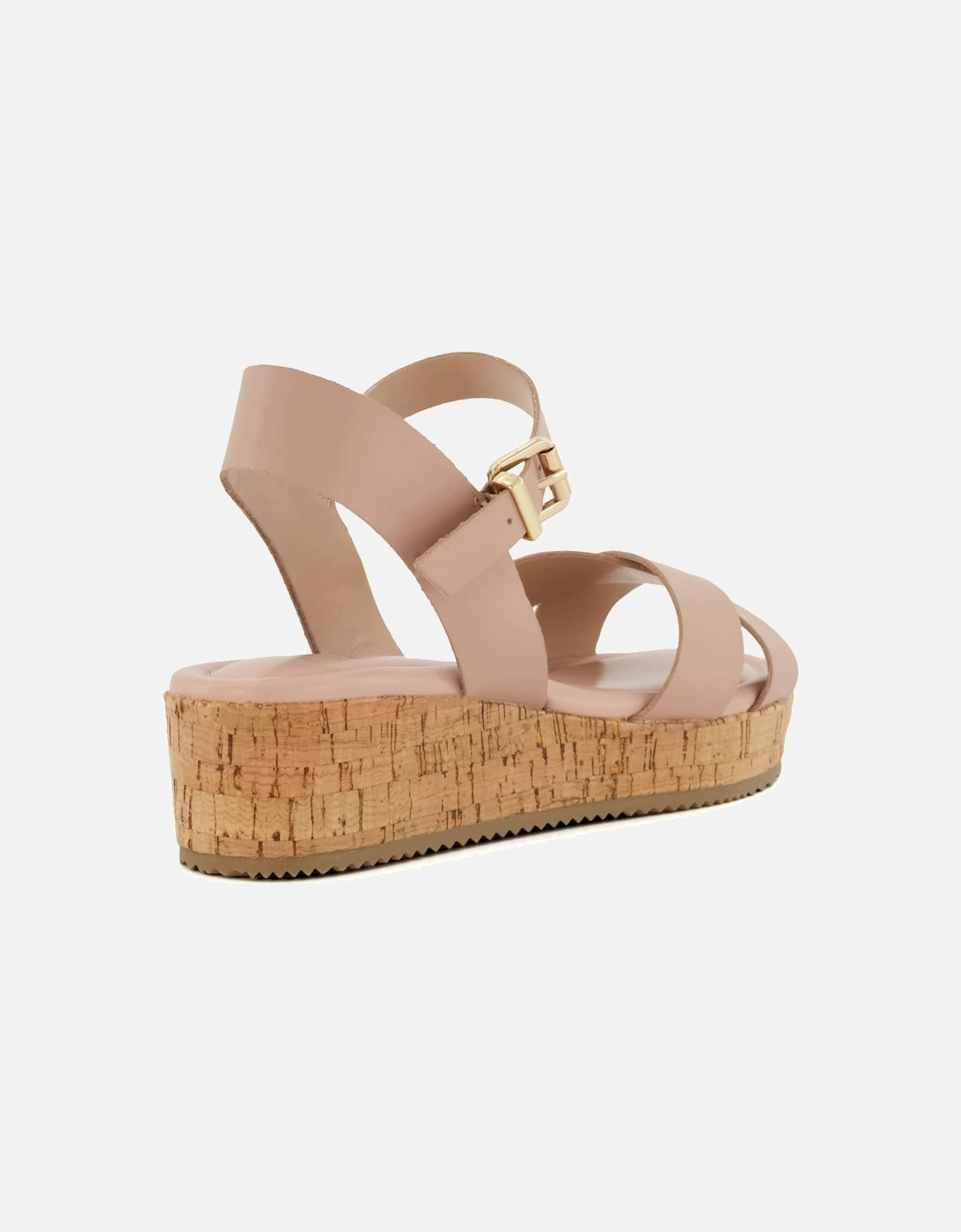 Ladies Lani - Crossover-Strap Cork-Wedge Sandals