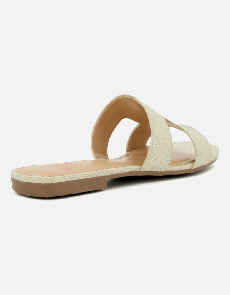 Ladies Loopey - Stitch-Detail Slider Sandals