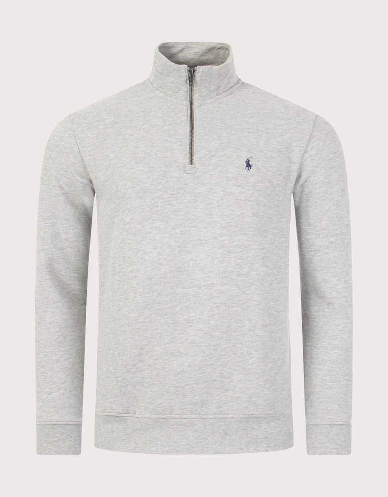 Relaxed Fit Quarter Zip RL Fleece Sweatshirt