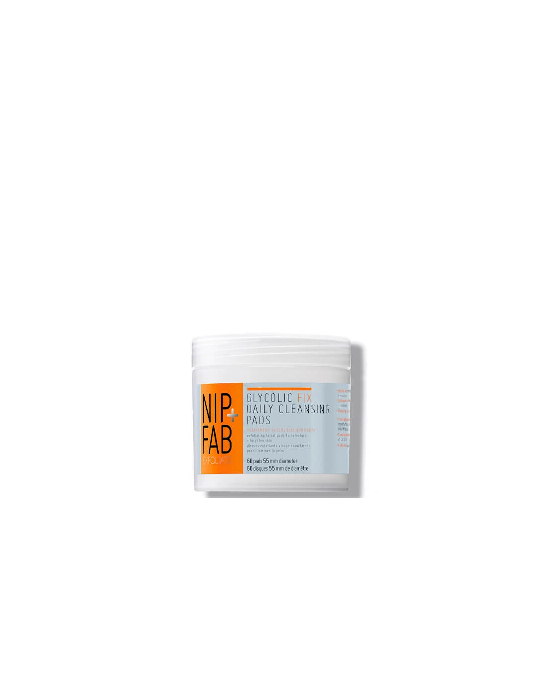 NIP+FAB Glycolic Fix Daily Cleansing Pads - 60 Pads, 2 of 1