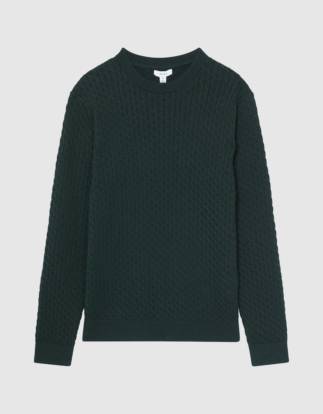 Crew Neck Cable Knit Jumper, 2 of 1