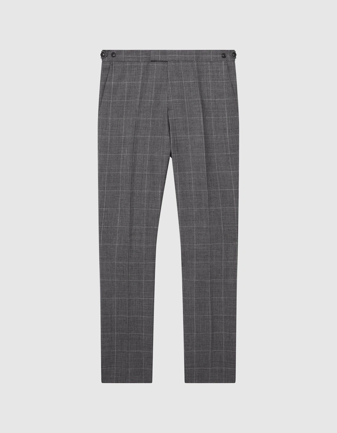 Slim Fit Checked Trousers, 2 of 1