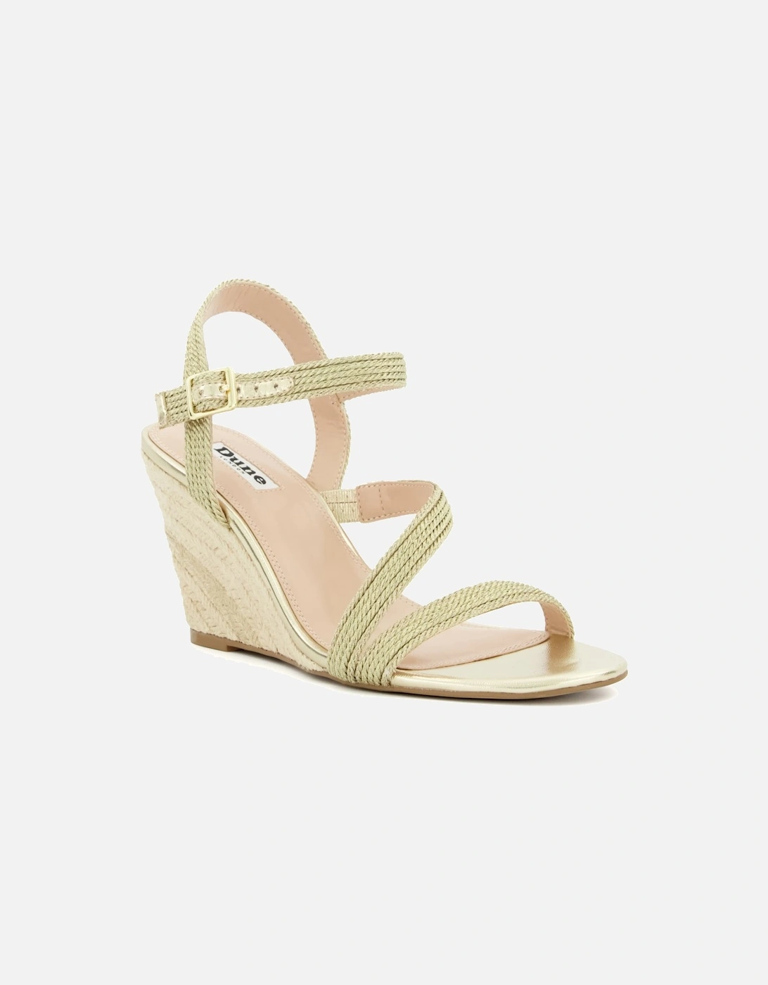 Ladies Kaia - Strappy Woven-Wedge Sandals, 7 of 6