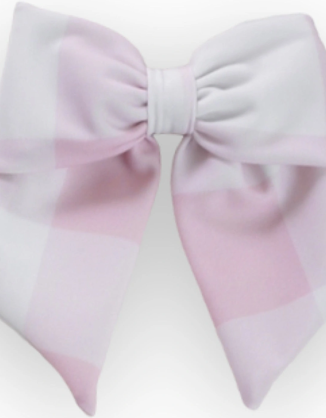 Pink Check Bow Hair Clip, 2 of 1