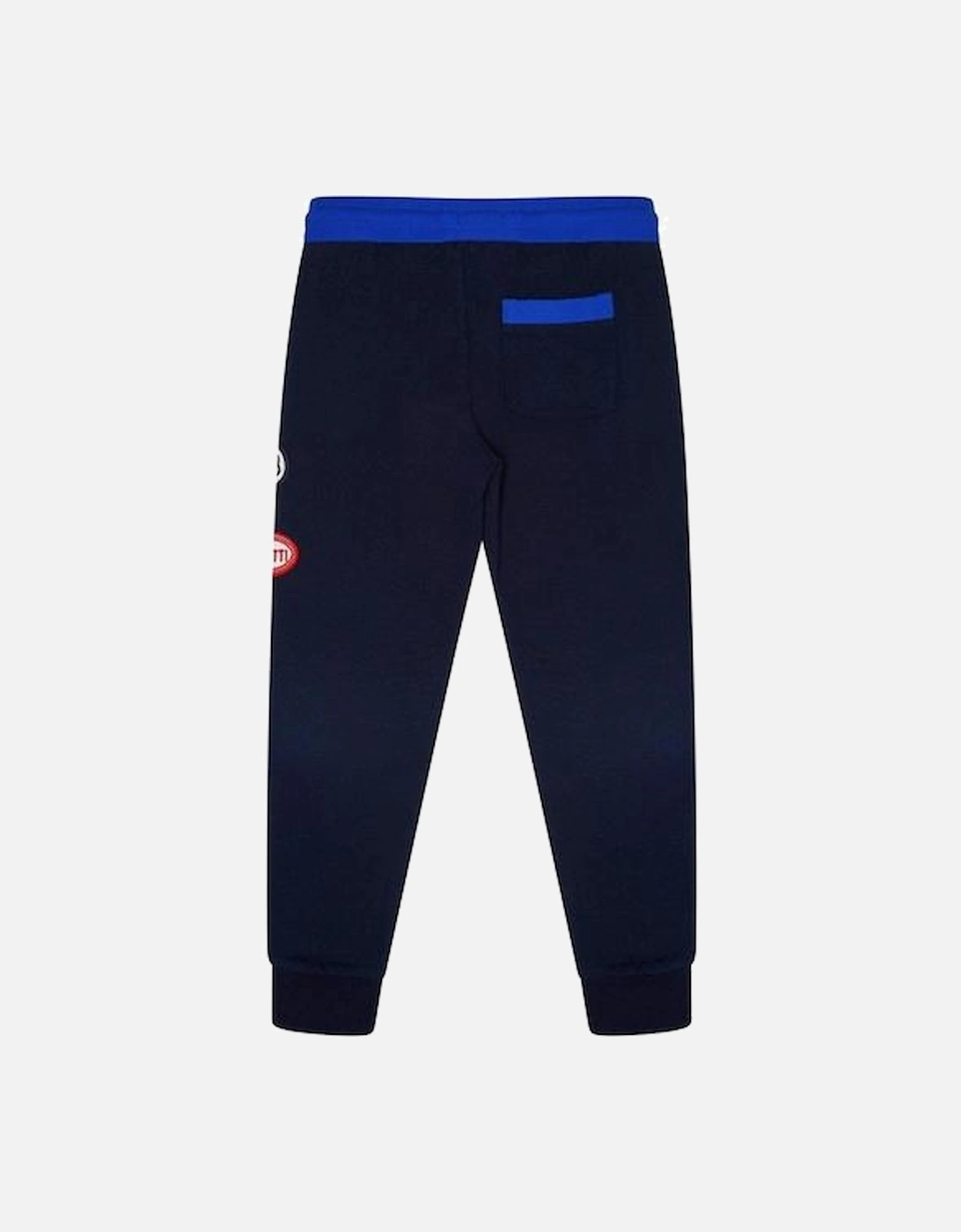 Boys Navy Striped Joggers