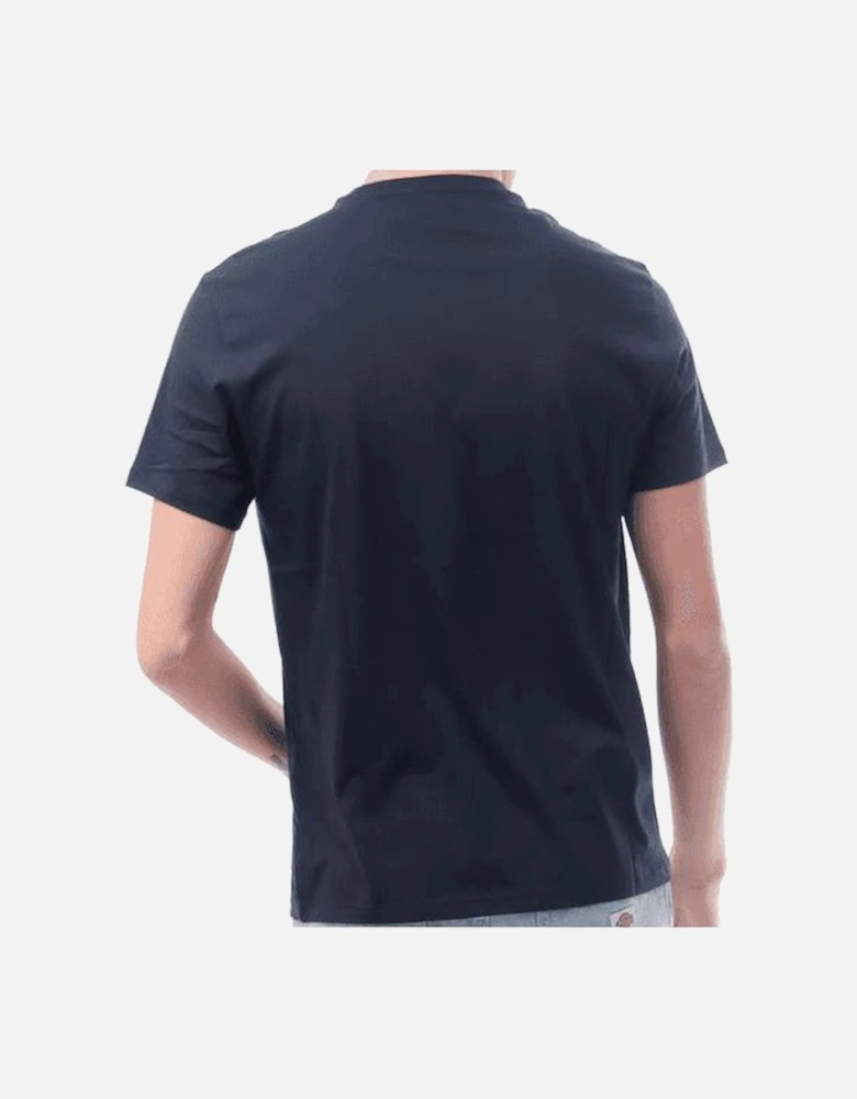 Cotton Tape Over AX Logo Navy T-Shirt