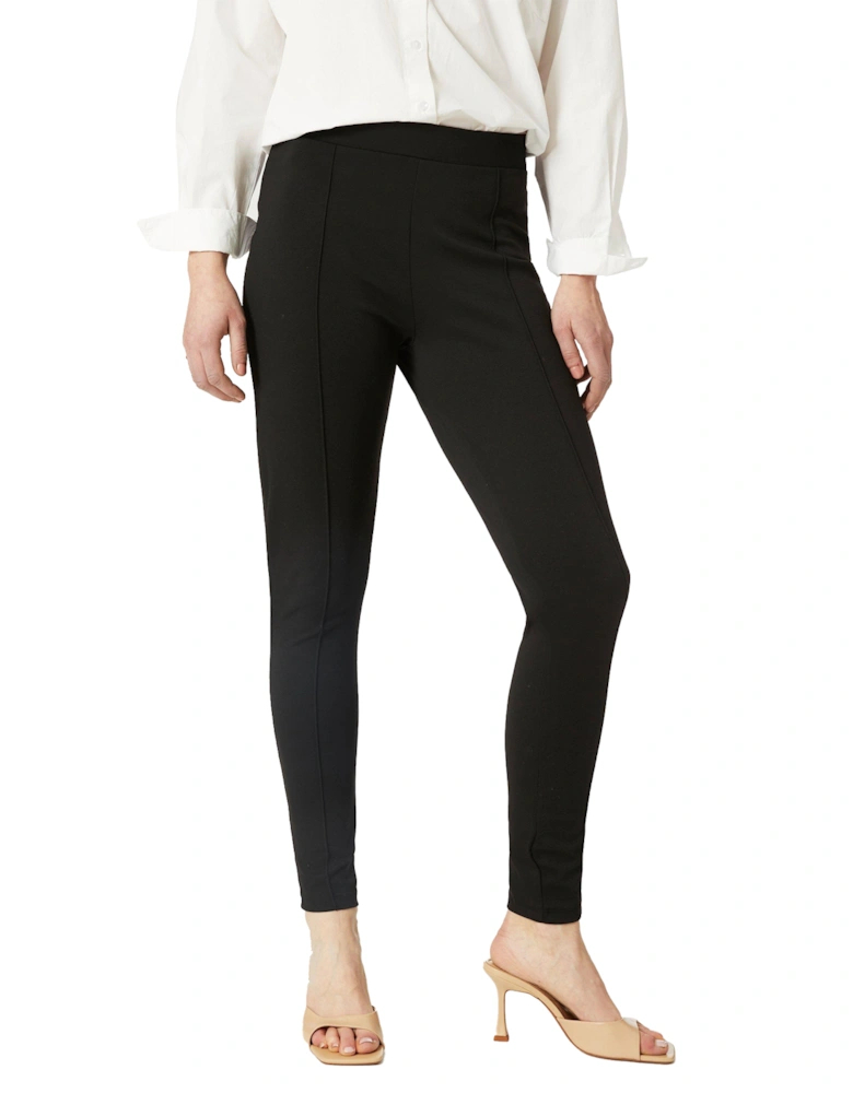 Womens/Ladies Ponte Pintuck Leggings