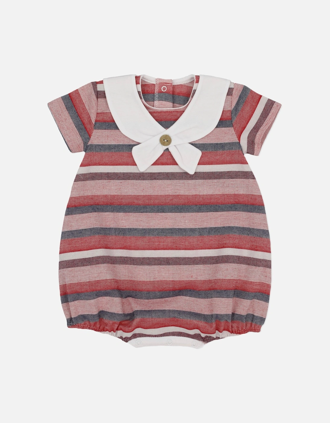 Navy and Red Sailor Romper, 3 of 2